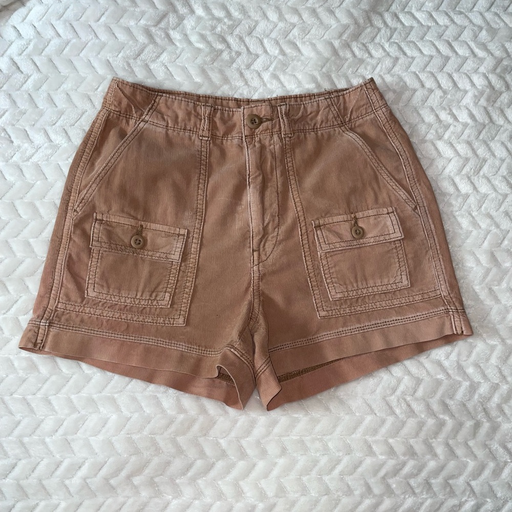 American Eagle Stretch Corduroy Highest Waist '90s Boyfriend Cargo Short - Picture 3 of 9